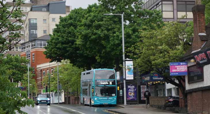 Nottingham Scania N230UD ADL Enviro400 654